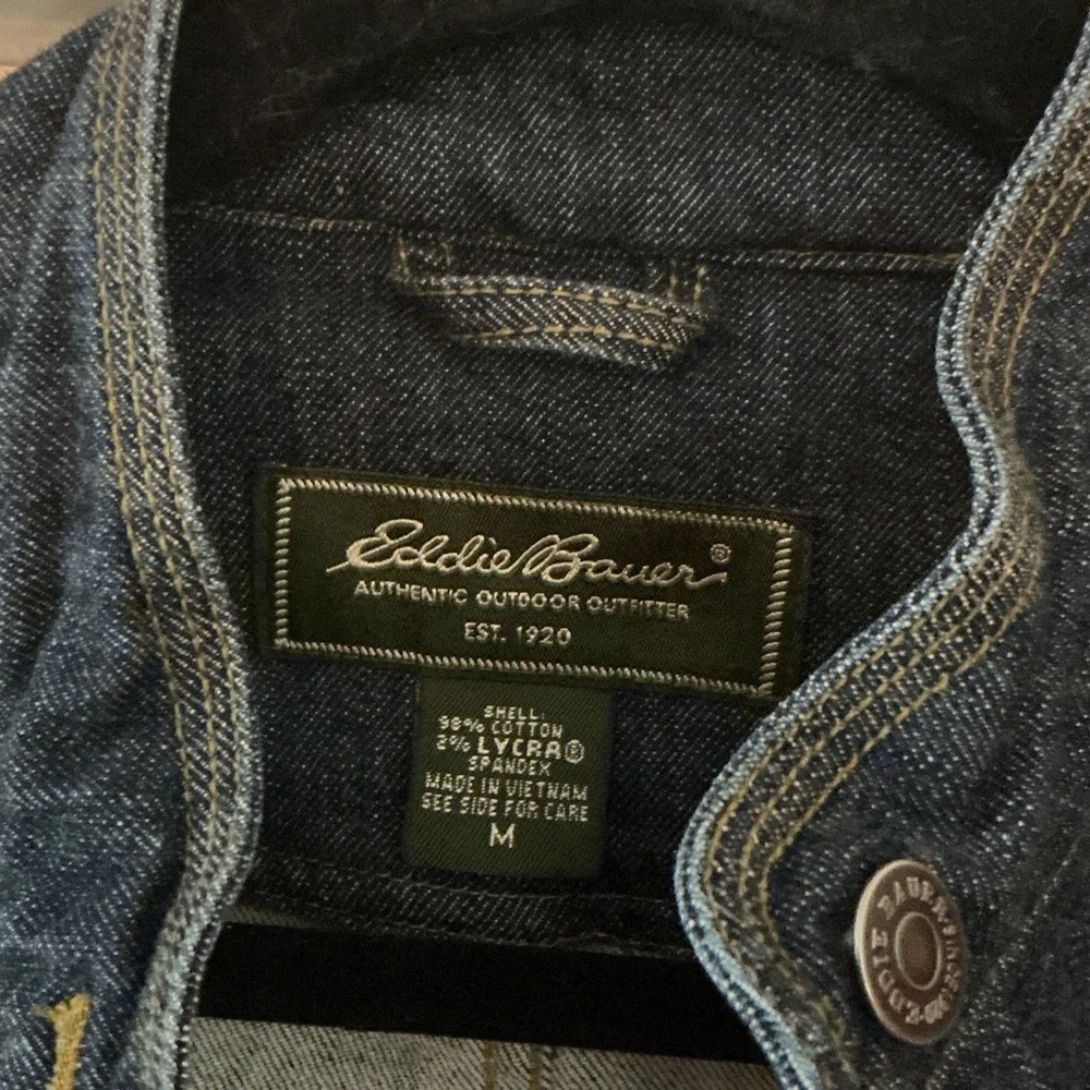 Eddie Bauer Dark Blue Denim Jacket - Picture 2 of 6